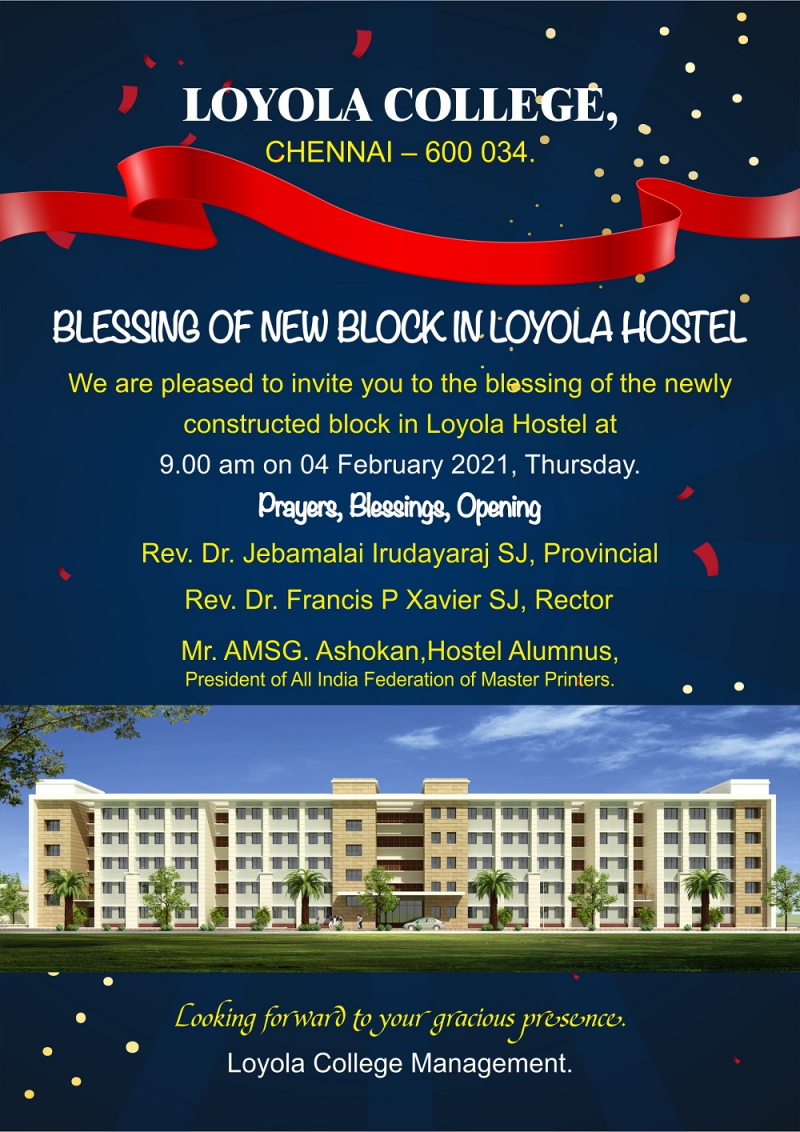 Album Image - Blessing of the Newly constructed Block in Loyola Hostel 
